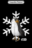 Composition Notebook: Star Wars Porg Snowflake Christmas Holiday Graphic Journal/Notebook Blank Lined Ruled 6x9 100 Pages 1708602852 Book Cover