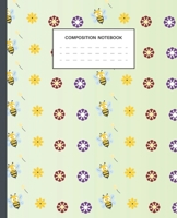 Composition Notebook: Queen Honey Bee Composition Book - College Ruled Notebook Lined School Journal - Cute Queen bee Book For Girls Boys Kids - 7.5 X 9.75" 110 Pages B084DH5B2F Book Cover