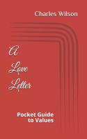 A Love Letter: Pocket Guide to Values 107785997X Book Cover