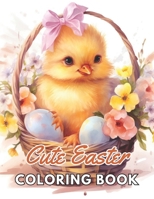 Cute Easter Coloring Book for Kids: New Edition And Unique High-quality illustrations, Enjoyable Stress Relief and Relaxation Coloring Pages B0CVBBDT3F Book Cover