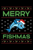 Merry Fishmas: Fishing Christmas Notebook to Write in, 6x9, Lined, 120 Pages Journal 1699592764 Book Cover