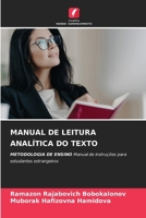 Manual de Leitura Analítica Do Texto (Portuguese Edition) 6207709241 Book Cover