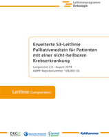 Erweiterte S3-Leitlinie Palliativmedizin F?r Patienten MIT Einer Nicht-Heilbaren Krebserkrankung : Langversion 2. 0 - August 2019, Awmf-Registernummer: 128/001-Ol 3170383906 Book Cover
