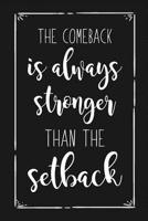 The Comeback is always Stronger than the Setback: Sobriety Journal for Addiction Recovery 1079087389 Book Cover