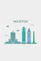 Houston Minimalist Travel Notebook [Lined] [6x9] [110 pages] 1673952038 Book Cover