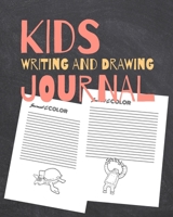Kids Writing and Drawing Journal: Story Starting Writing and Drawing Workbook for Kids, Boys and Girls ages 6-8 1696732514 Book Cover
