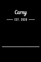 Carny EST. 2020: Blank Lined Notebook Journal 1693414430 Book Cover