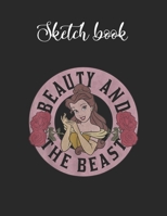 Composition Book: Disney Beauty And The Beast Circle Belle With Roses Lovely Composition Notes Notebook for Work Marble Size College Rule Lined for Student Journal 110 Pages of 8.5x11 Efficient Way to 1651158312 Book Cover