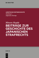Beitr�ge Zur Japanischen Strafrechtsgeschichte 3110682753 Book Cover