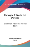 Concepto Y Teoria del Derecho 1167555392 Book Cover