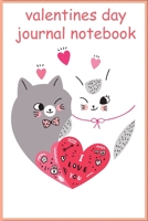 valentines day journal notebook: Cute Cats Valentine's Day Gift for Cat lovers Notebook journal, valentines day gifts for cats presents: Lined Notebook 1661855946 Book Cover