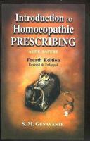 Introduction to Homoeopathic Prescribing B0092CTISC Book Cover