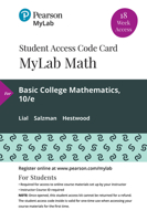 Mylab Math with Pearson Etext -- 18 Week Standalone Access Card -- For Basic College Mathematics 0135903041 Book Cover