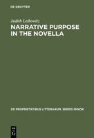 Narrative Purpose in the Novella 9027930074 Book Cover