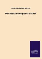 Der Besitz Beweglicher Sachen 3846045683 Book Cover