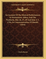 An Account of the Musical Performances in Westminster-Abbey (Da Capo Press Music Reprint Series) 1140972553 Book Cover