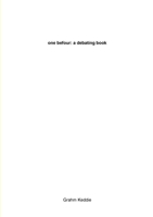 one befour: a debating book 1470954109 Book Cover