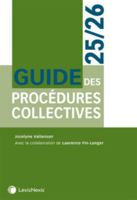Guide des procédures collectives 25/26 2711042634 Book Cover