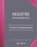 Registre des Mandats: Conforme à l'article 72 du Décret n° 72-678 | Registre des mandats immobilier - Transactions | 103 pages | format large 21,59cm ... imitation cuir rose (French Edition) 1710721588 Book Cover