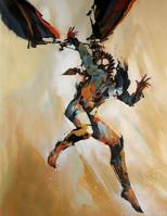 Winged Torment Blank Comic Book, Bruce Holwerda Cover: Letterloom Notelooks: Fine Art Series 107337310X Book Cover