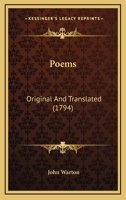 Poems: Original and Translated 054860391X Book Cover
