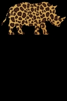 Safari Nashorn: Notizbuch DIN A5 Blanko 120 Seiten Afrika Giraffe Wildnis Raub-Tier Tierliebhaber Wildtier Fell Umriss Leopard Geschenkidee & ... Notizheft Notizblock (German Edition) 1678901121 Book Cover