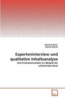 Experteninterview und qualitative Inhaltsanalyse 3639350715 Book Cover