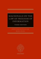The Law of Freedom of Information 0198724454 Book Cover