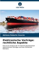 Elektronische Verträge: rechtliche Aspekte (German Edition) 6206652335 Book Cover