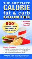 The Complete Calorie Fat & Carb Counter 1934386340 Book Cover