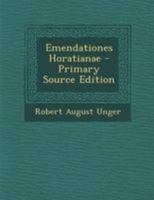 Emendationes Horatianae 114140950X Book Cover