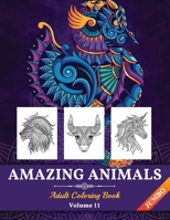 Amazing Animals Coloring Book JUMBO: Perfect Stress Relieving Designs Animals for Adults (Volume 11) 6069607236 Book Cover