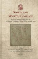 Usml 24 Spoken and Written Language, Garrison: Relations Between Latin and the Vernacular Languages in the Earlier Middle Ages 2503507700 Book Cover