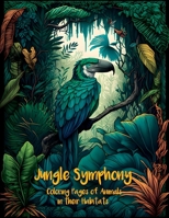 Jungle Symphony - Coloring Pages of Animals in Their Habitats: Explore and Unwind in a Relaxing Nature Experience B0C6WD63QB Book Cover