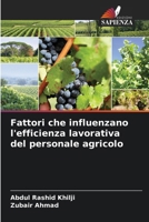 Fattori che influenzano l'efficienza lavorativa del personale agricolo (Italian Edition) 6209995780 Book Cover