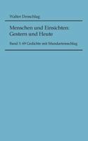 Menschen und Einsichten: Gestern und Heute: Band 3: 99 Gedichte mit Mundarteinschlag 3738600477 Book Cover