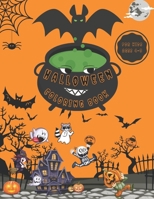 Halloween Coloring Book For Kids Ages 4-8: A Cute Spooky Halloween Coloring Books for Kids ages 4-8 | Kids Coloring Book with Spooky Halloween Characters B09BZFGY8Z Book Cover