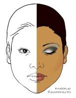 Makeup Facecharts: Gloria Edition 1544055544 Book Cover