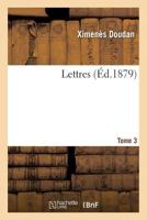 Lettres Tome 3 2016193972 Book Cover