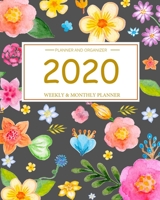 2020 Planner Monthly and Weekly Floral Cover Gray: Start Jan 1, 2020 to Dec 31, 2020 Calendar Views Weekly & Monthly Planner Overview Daily schedule as well as a to-do list Navy Floral Cover The cute  1676145257 Book Cover