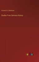 Studies From Genoese History 3385252172 Book Cover