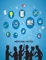 Meeting Notes: Meetings Notes, Attendees, and Action items 1986531651 Book Cover