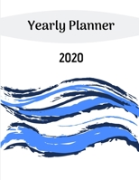 2020 Yearly Planner: Calendar - Perfect To Organize Your Month, Week And Year - Monthly And Weekly Planner, Task List And Notes For Every Day, Year in Pixels, Organizer (130 pages 8.5 x 11) 1704386241 Book Cover