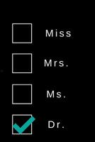 Miss Mrs. Ms. Dr.: 69 120 pages ruled, graduation gifts for doctors best medical student gifts 1077436106 Book Cover
