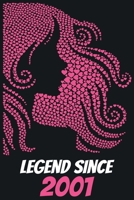 Legend Since 2001: Pretty / Beautiful / Nice Girl Birthday Gift Lined Journal / Notebook / Dairy Gift, Birthday Gift, Beautiful, Happy 19th Birthday Notebook, Logbook, Perfect Gift For 19 Year Old Gir 1660850584 Book Cover
