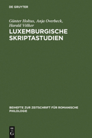 Luxemburgische Skriptastudien 3484523166 Book Cover