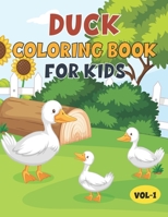 Duck Coloring Book For Kids: Best Duck Children Activity Book for Kids, Boys & Girls. Fun Facts about Duck B08VCL599G Book Cover