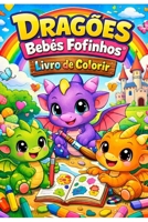 Dragões Bebês Fofinhos: Diversão mágica para crianças de 3 a 6 anos (Portuguese Edition) B0GJX4CQ49 Book Cover