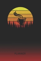 Planner: Latte 2 Year Weekly Planner 2020 - 2022 Retro Vintage Sunset Cover January 20 - December 21 Planning Organizer Writing Notebook Productive Datebook Calendar Schedule Plan Days, Set Goals & Ge 1704130395 Book Cover