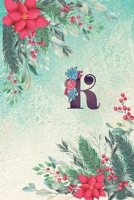 k: Floral Monogram Initial K Notebook Journal for Man, Women and Girls, size 6 x 9" 110 pages 1710125853 Book Cover